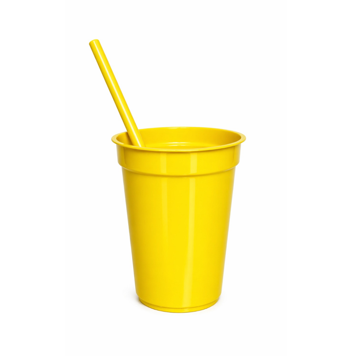 Vaso Milkshake Amarillo Con sorbete